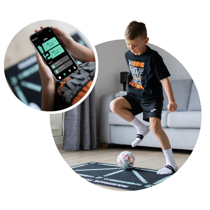 Football Footstep Training Mat - Soccer Skill Enhancement Practice Mat